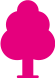 Pink tree icon