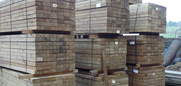 Scottish larch decking