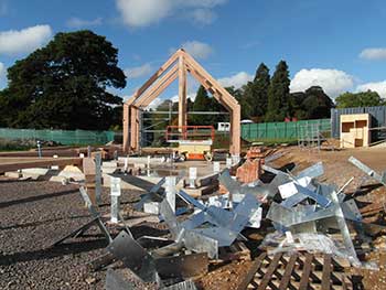 Steel plates, washers and bolts