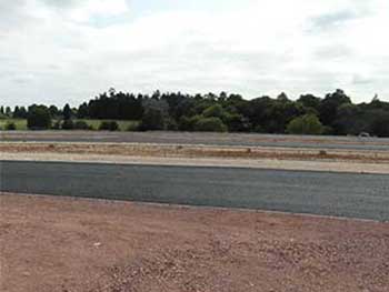 The new and nearly finished car park!