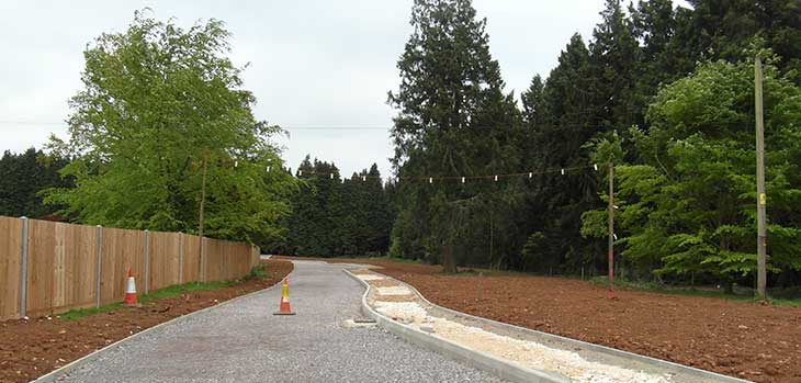 The road to the new coach park is looking very neat and is ready for final finishes