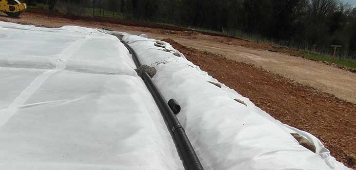 Membrane and piping in the source protection zone
