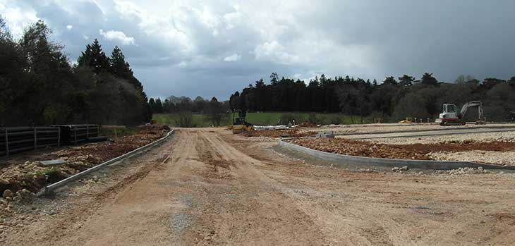 What will be the road into the new car park