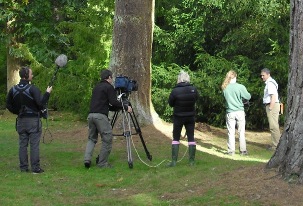 Mark and Dan tree health filming Mark and Dan tree health filming