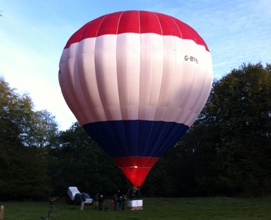 Hot air balloon flight