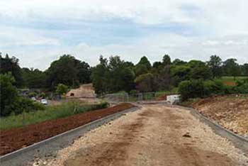 Parking bays and picnic spots