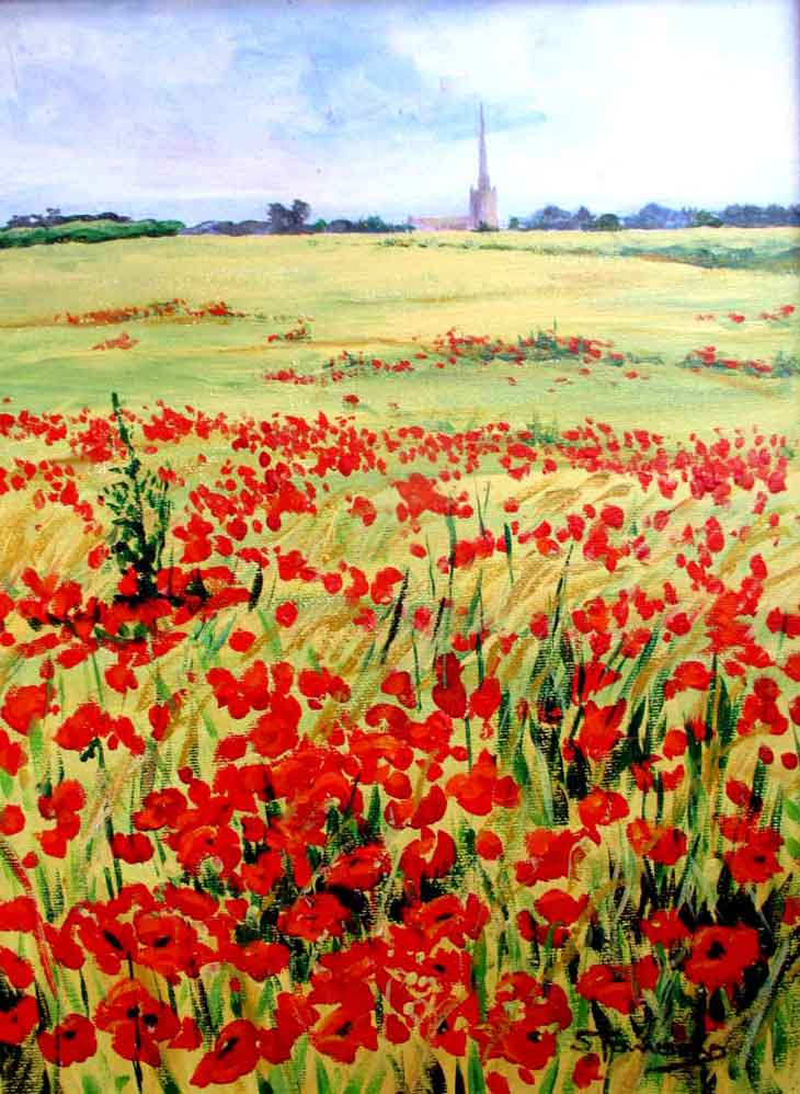 Tetbury poppies by Sue Townsend