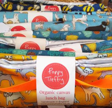 Poppy Treffry canvas lunch bag