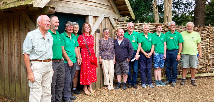 Celebrating the bird hide restoration