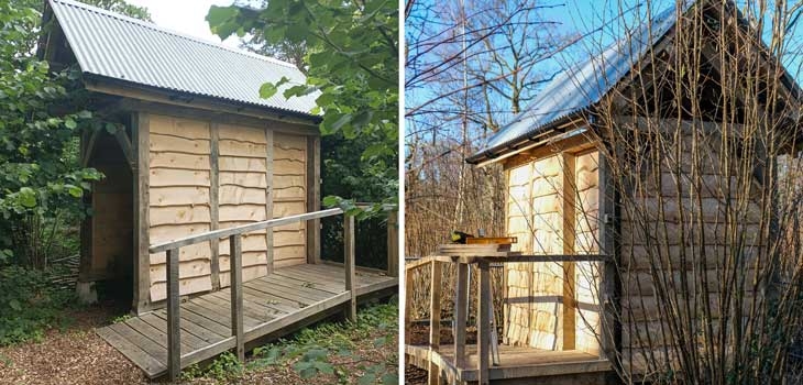 Coppice Shelter toilet at Westonbirt Arboretum